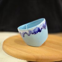 ماگ دمنوش سرامیکی آبی