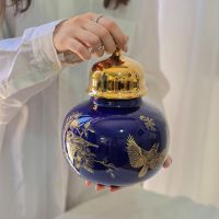 جینجر سرامیکی سرمهای گل طلایی